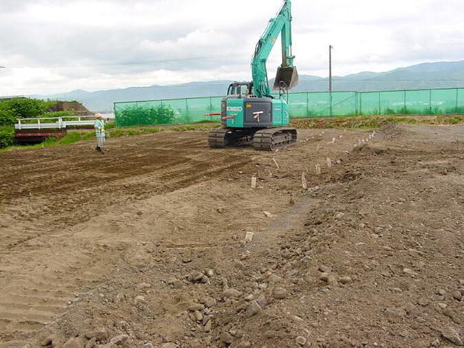 載荷盛土工事における盛土速度の管理・軟弱地盤解析の実施