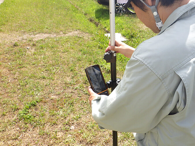 衛星測位システムを用いたRTK測量